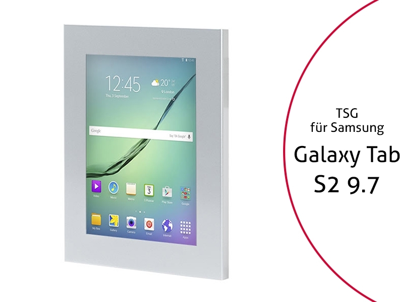 TabLines TSG024S Tablet Schutzgehäuse für Samsung Tab S2 9.7, silber