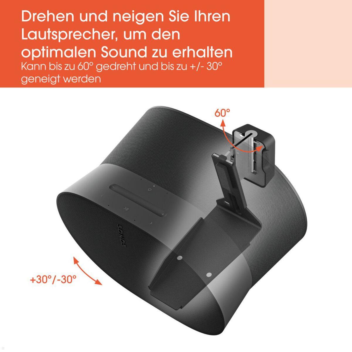 Vogels SWM 4131B Lautsprecher Wandhalterung für Sonos Era 300, schwarz, neigbar / schwenkbar