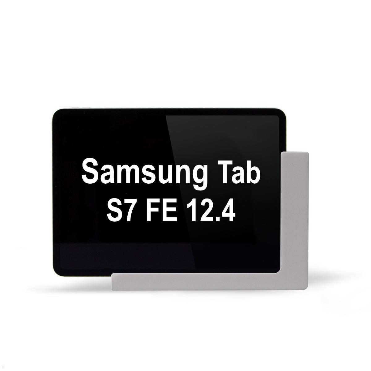 TabLines TWP013S Wandhalterung für Samsung Tab S7 FE 12.4, silber