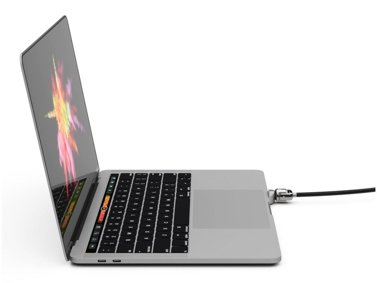 Compulocks Ledge Universal Laptop Adapter + Kabelschloss MacBook Pro 13“, 15" Seitenansicht