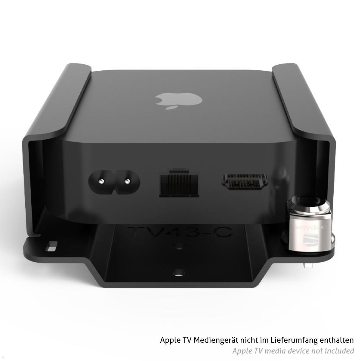 Compulocks ATVEN43 Halterung für Apple TV 4K (3. Gen.), diebstahlsicher, Anschlüsse zugänglich