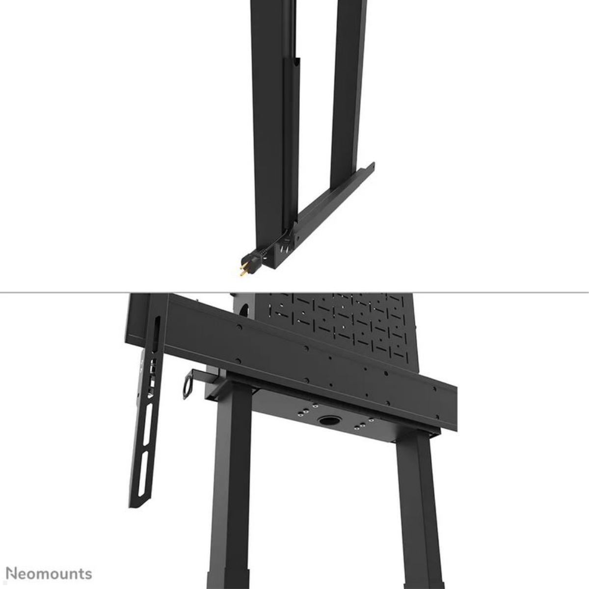 Neomounts WL55-875BL1 elektrischer TV Boden Wandhalter bis 100 Zoll, schwarz 35 mm pro Sekunde Geschwindigkeit