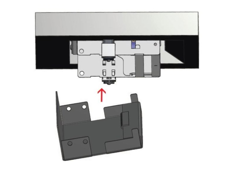 Bachmann CONI Holder für 6-fach Einbaurahmen (911.9130) einfache Montage