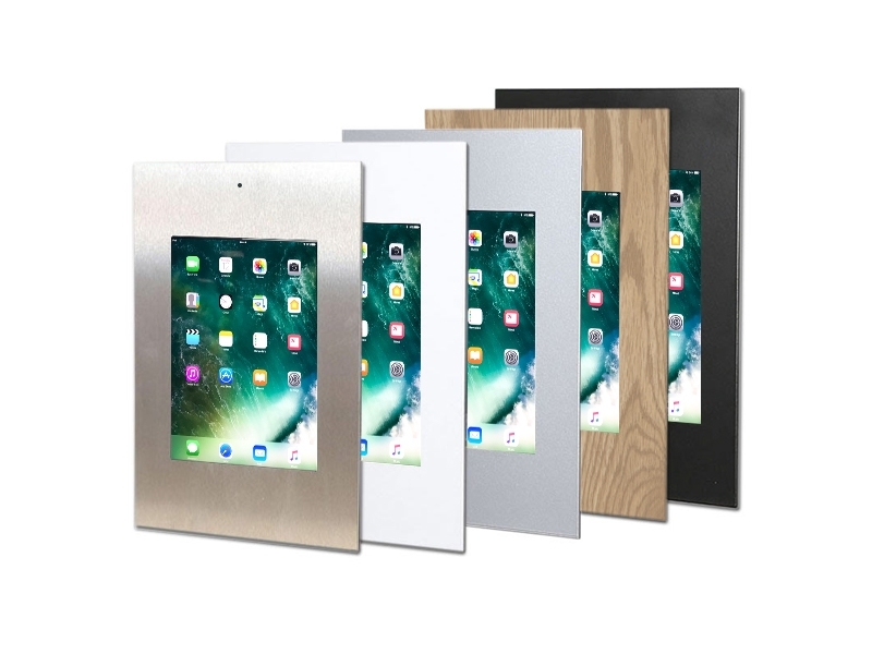 TabLines TWE036O Tablet Wandeinbau für Apple iPad 5 (2017), DS, Eiche Varianten