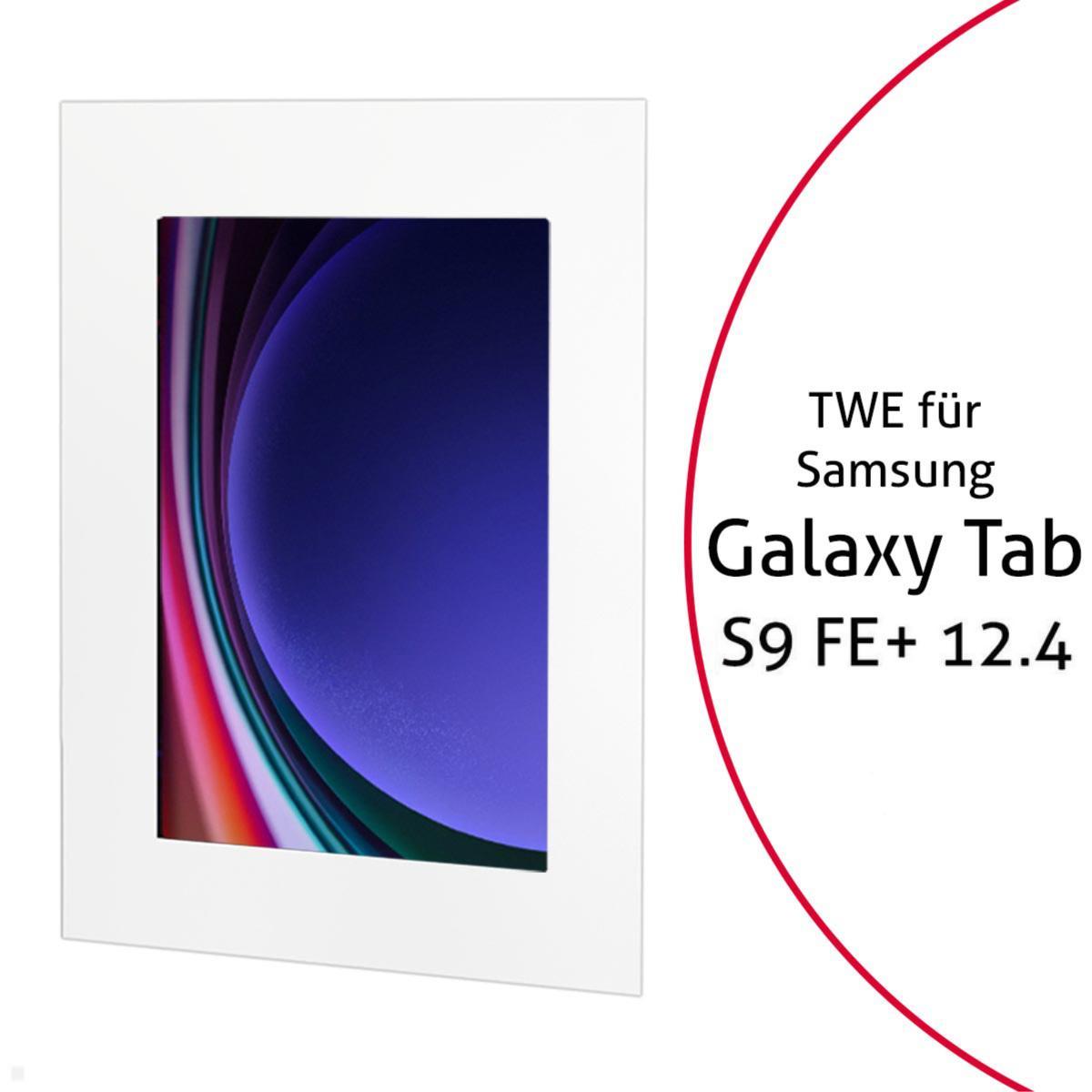 TabLines TWE122W Tablet Wandeinbau für Samsung Tab S9 FE+ 12.4, weiß