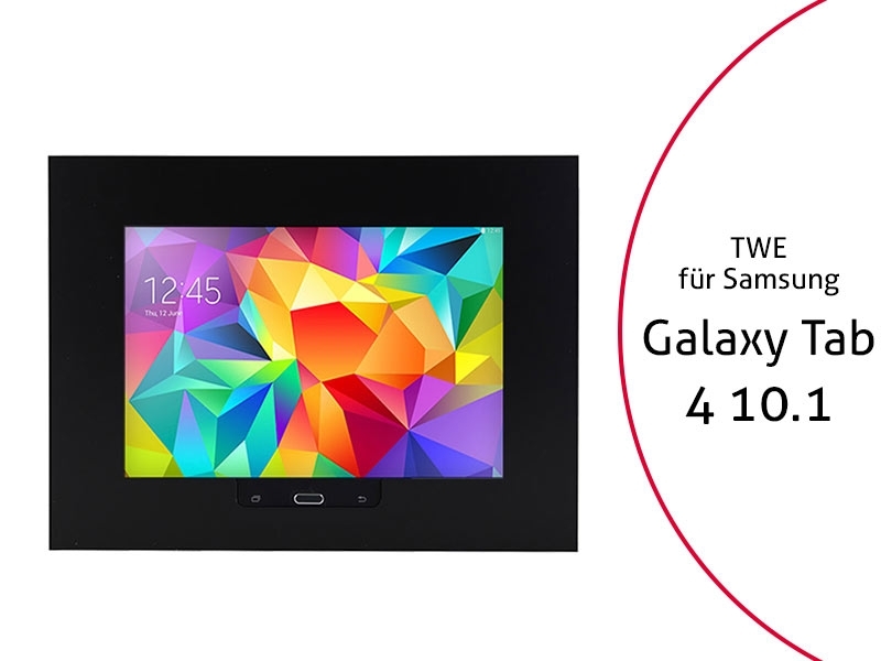 TabLines TWE006B Tablet Wandeinbau für Samsung Tab 4 10.1 HB, schwarz