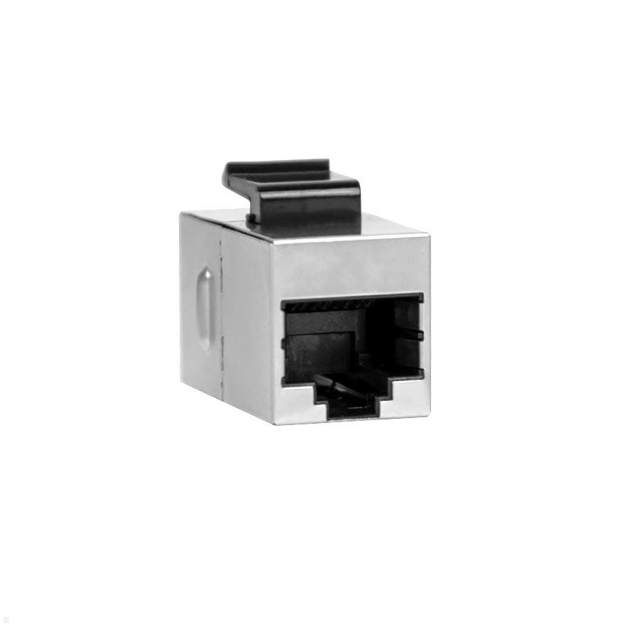 TecLines TKM016 Keystone Modul Cat6a 2x RJ45 Buchse, Vorderseite