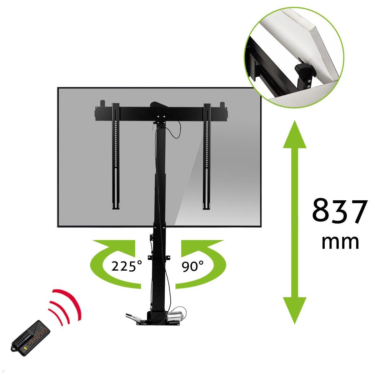 MonLines MLS018BSV TV Lift bis 60 Zoll, drehbar 225L / 90R, automatische Klappe