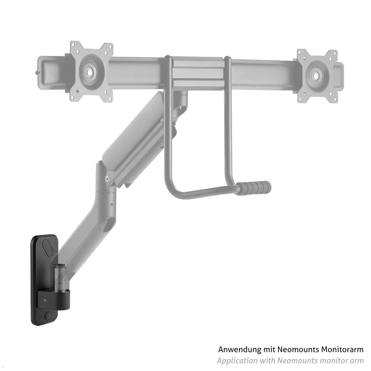 Neomounts AWL75-450BL Zubehör Wand Adapter für NEXT Core Monitorhalter, schwarz Anwendung mit Dualhalter