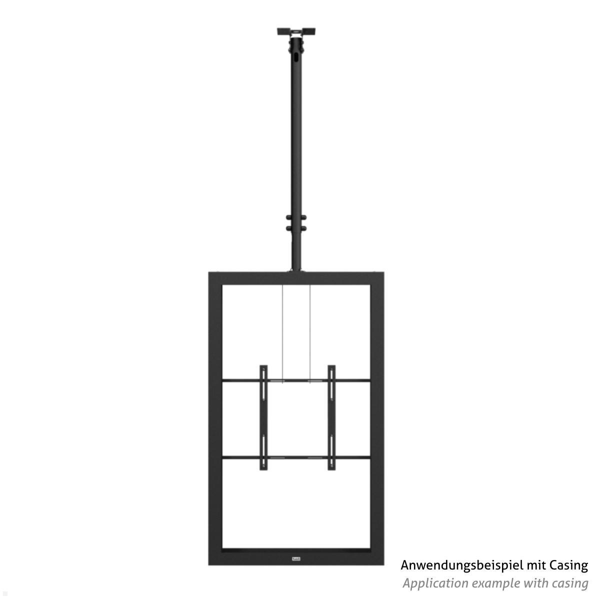 SMS Func Ceiling TM Monitor Deckenhalterung für Casing, schwarz (02-118-1) Anwendung mit CASING / Rahmen für Display