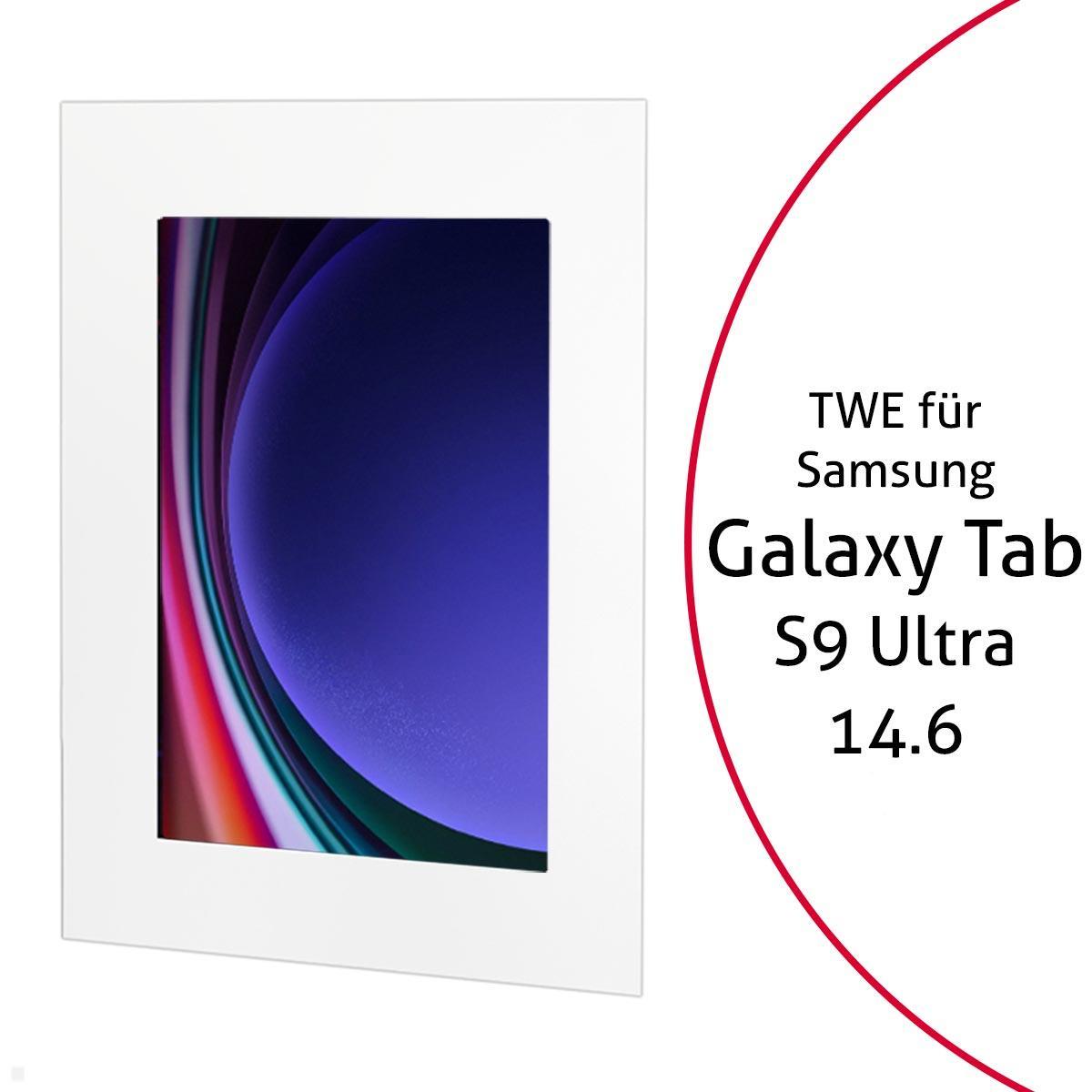 TabLines TWE112W Tablet Wandeinbau für Samsung Tab S9 Ultra 14.6, weiß