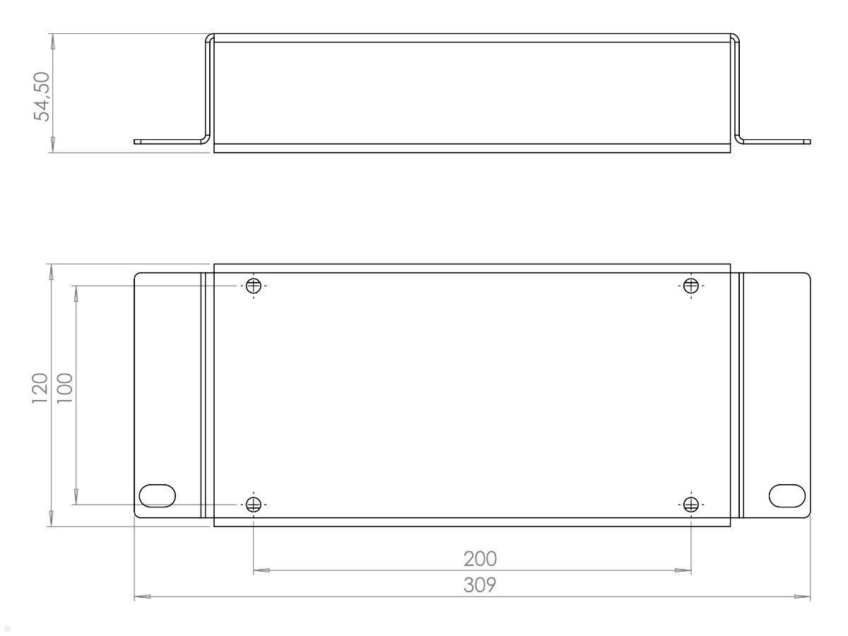 MonLines V001B SONY VESA Adapter (B448584401), technische Zeichnung