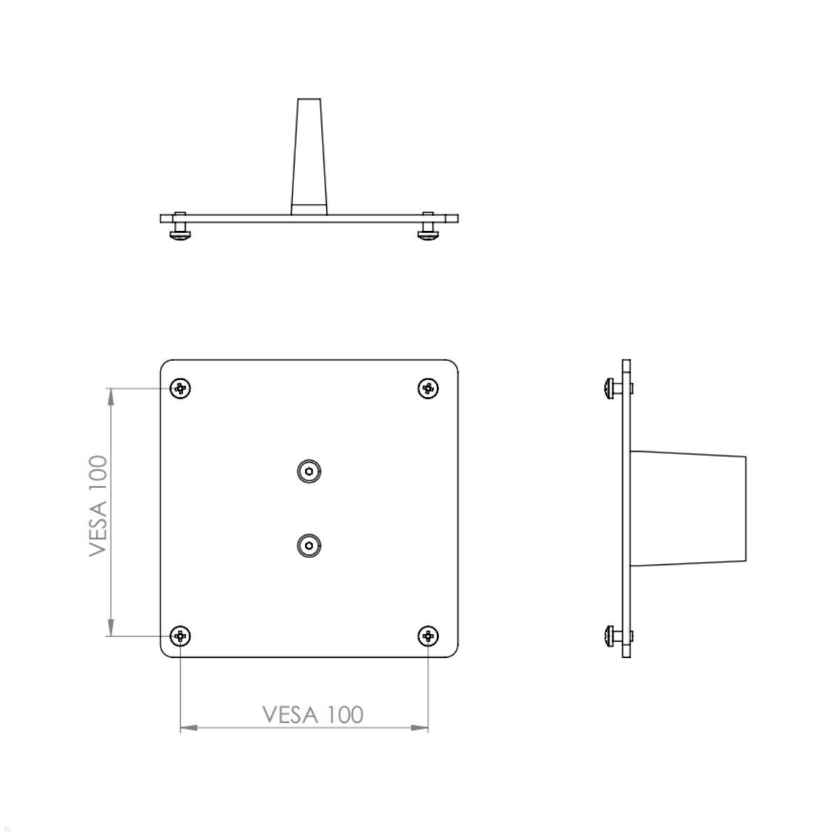 MonLines V083 VESA Adapter für HP Omen 27c - Zeichnung