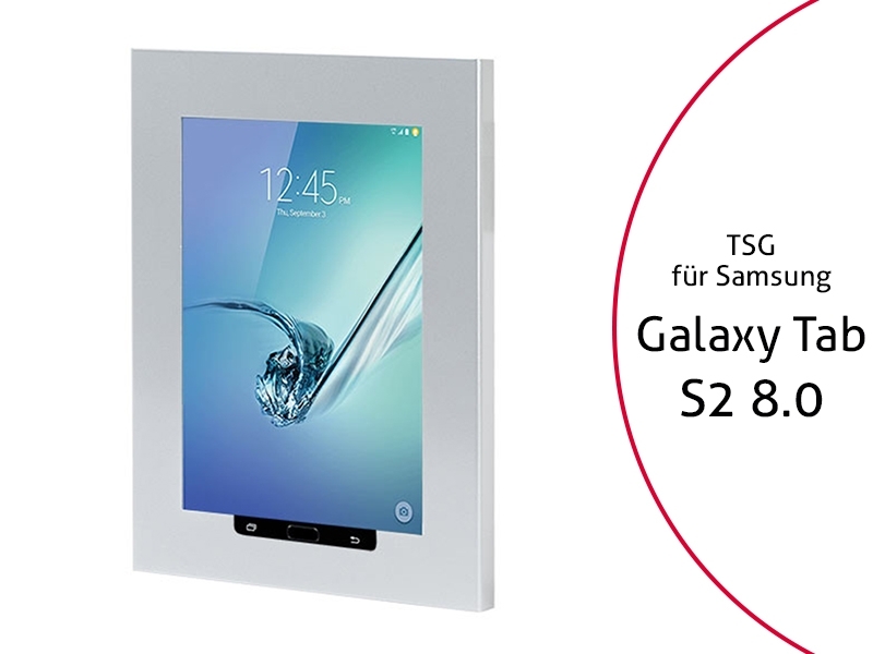 TabLines TSG023S Tablet Schutzgehäuse für Samsung Tab S2 8.0, HB, silber