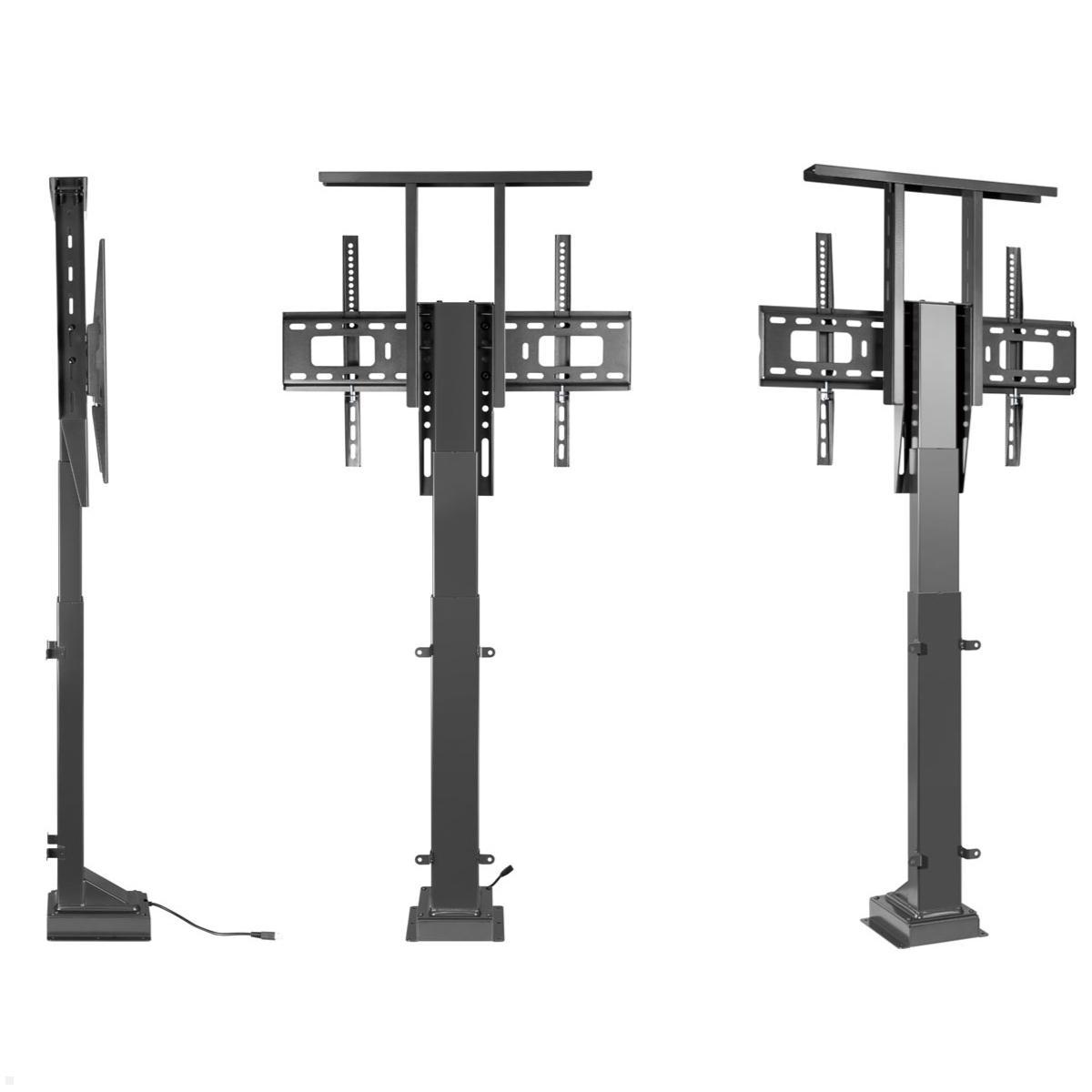 MonLines MLS006B Einbau TV Lift bis 65Zoll elektrisch, 890 Hub, schwarz Ansichten