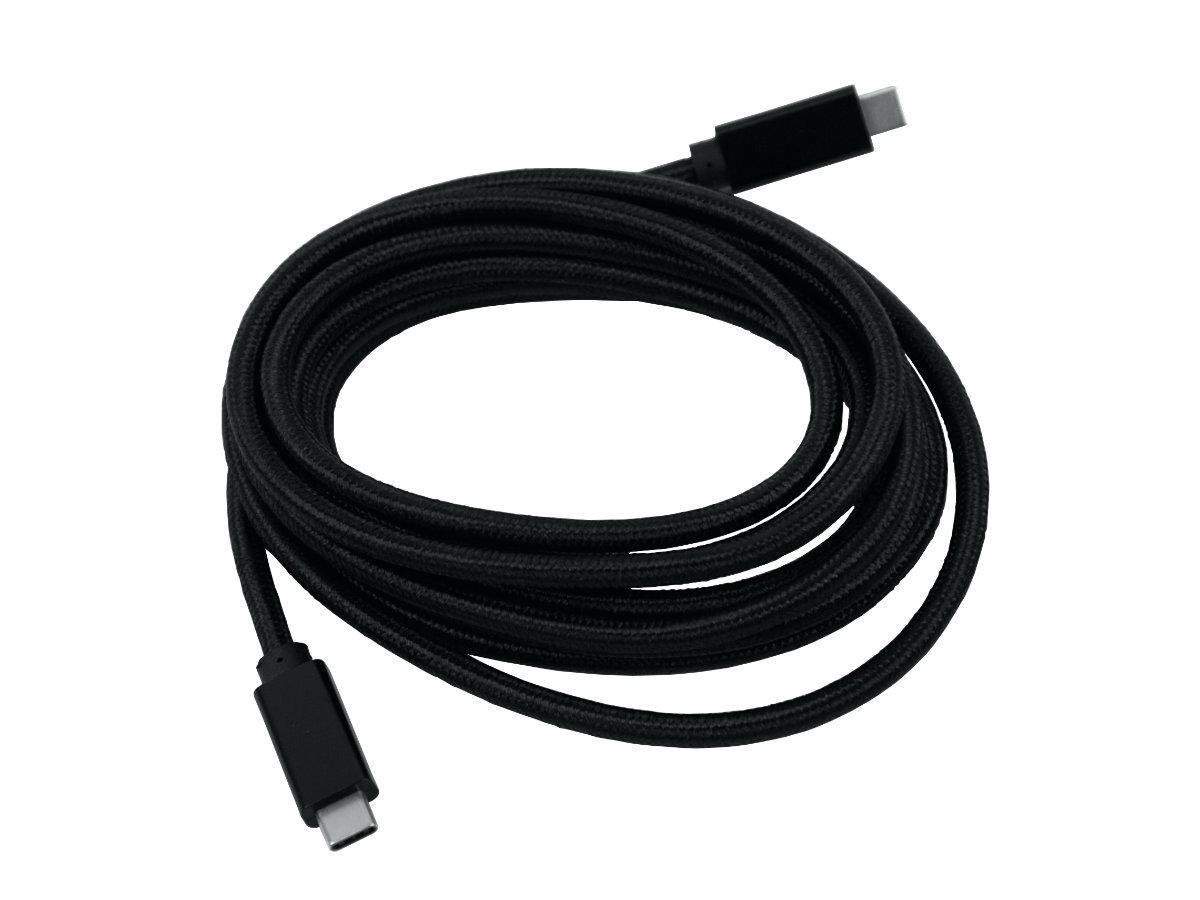 TecLines TUC012B USB-C auf USB-C 3.1 Kabel 2. Generation, 3 m, schwarz Datenkabel