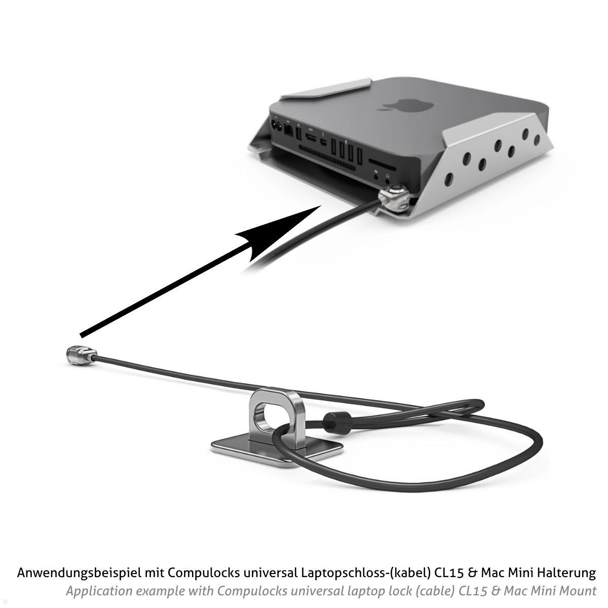 Compulocks Anchoring Point Verankerung für Kabelschlösser (EK1-AU50G), Edelstahl Anwendungsbeispiel