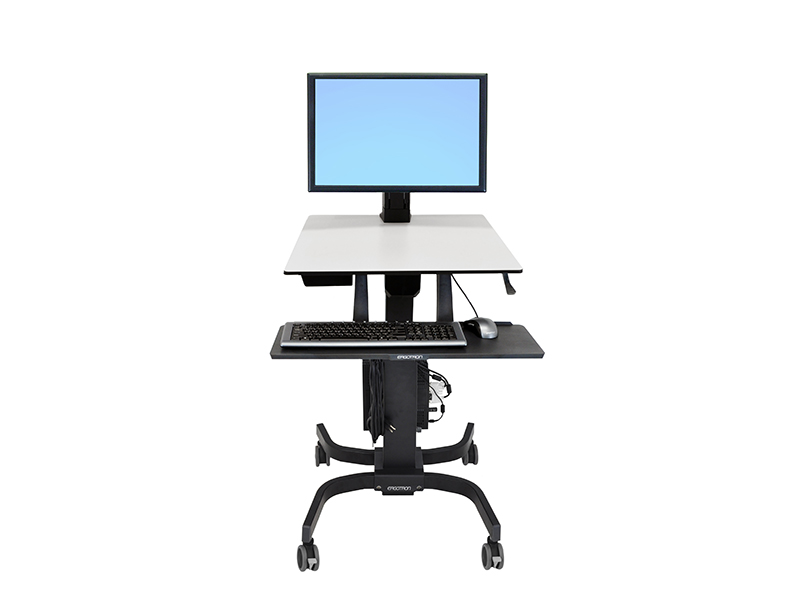 Ergotron WorkFit-C Steh-Sitz-Arbeitsplatz, Single Monitor HD (24-216-085)