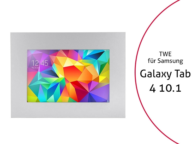 TabLines TWE002S Tablet Wandeinbau für Samsung Tab 4 10.1, silber