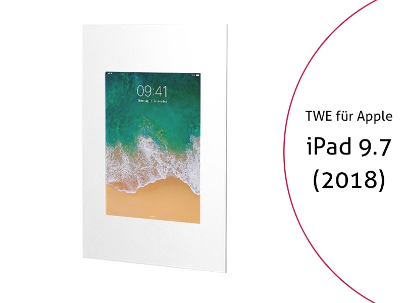 TabLines TWE062W Tablet Wandeinbau für Apple iPad 9.7 (2018), weiß