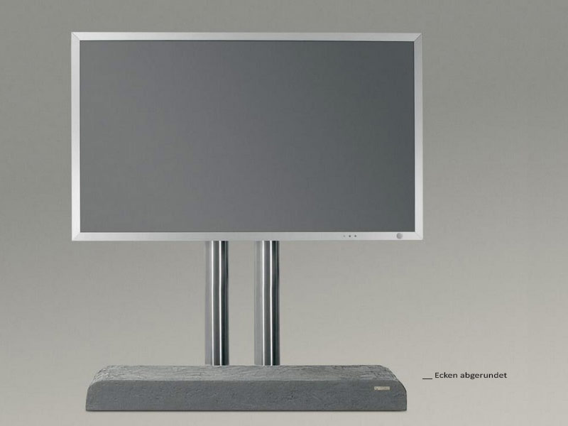 Wissmann Design TV Standfuss twin art 114-3 Sockel aus Stein