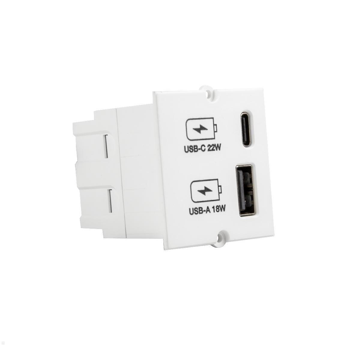 Bachmann PIX Einbau USB Charger USB-A / USB-C Ladegerät (926.330), Custom Modul