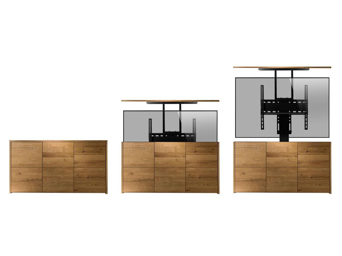 MonLines MLS005B myTVLift Einbau TV Lift 32-48“ elektrisch, 640 Hub, schwarz Möbel Einbaulift