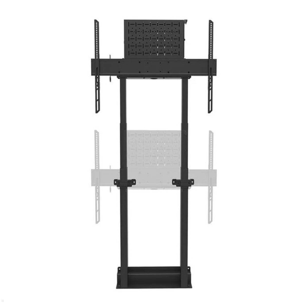 Neomounts WL55-875BL1 elektrischer TV Boden Wandhalter bis 100 Zoll, schwarz höhenverstellbar