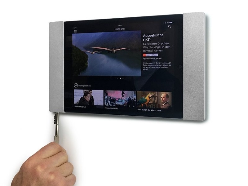 smart things sDock Fix A11“ iPad Wandhalterung, schwarz abschließbar