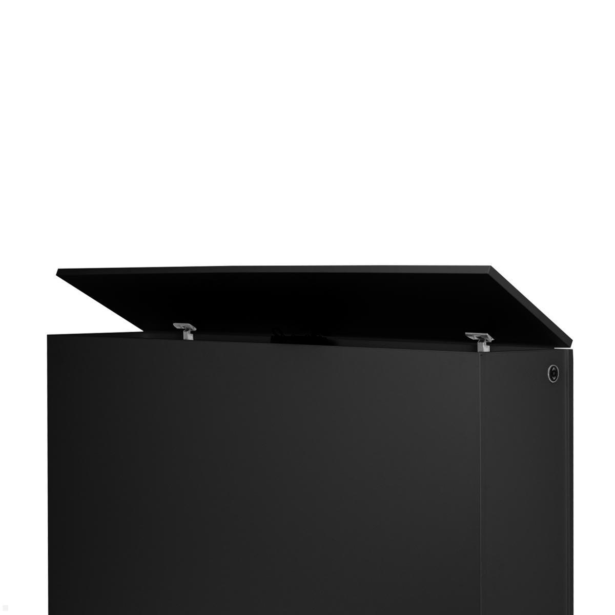 MonLines SideS55B TV Sideboard mit Lift bis 55 Zoll, schwarz Soft-Close Mechanismus