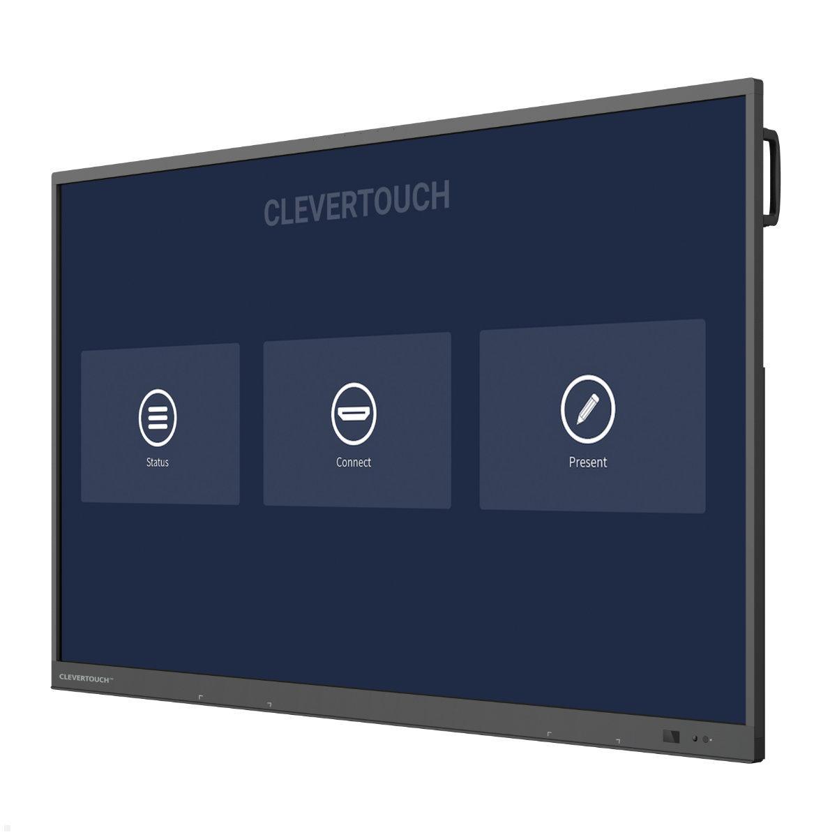 Clevertouch UX Pro Touchscreen 75 Zoll 4K UHD, interaktives Whiteboard, Seitenansicht