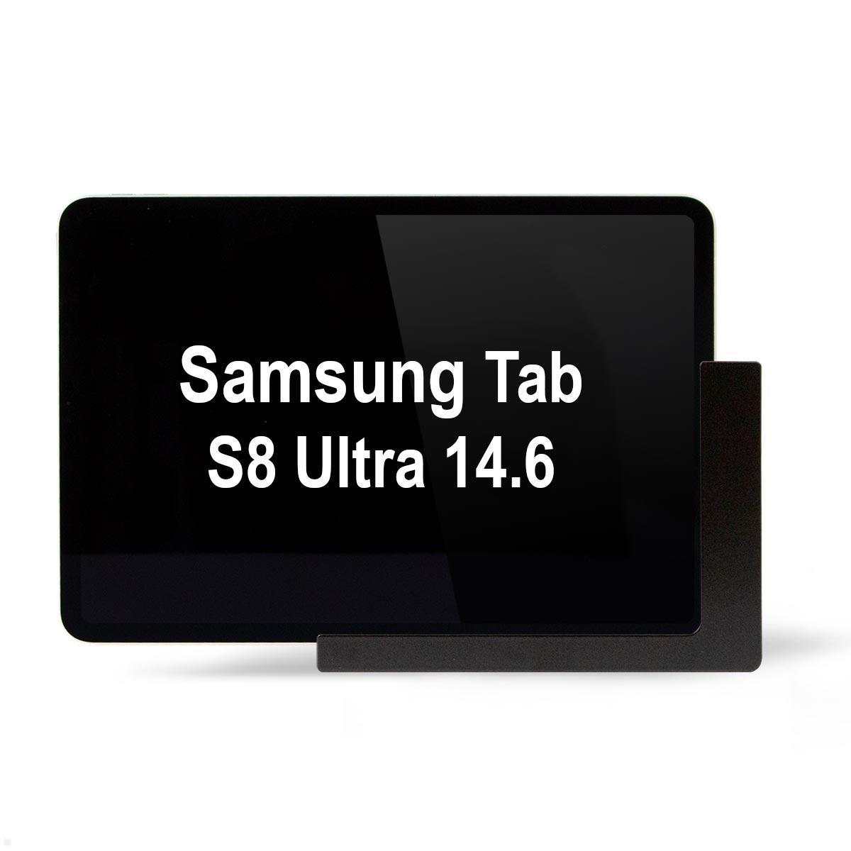 TabLines TWP022B Wandhalterung für Samsung Tab S8 Ultra 14.6, schwarz