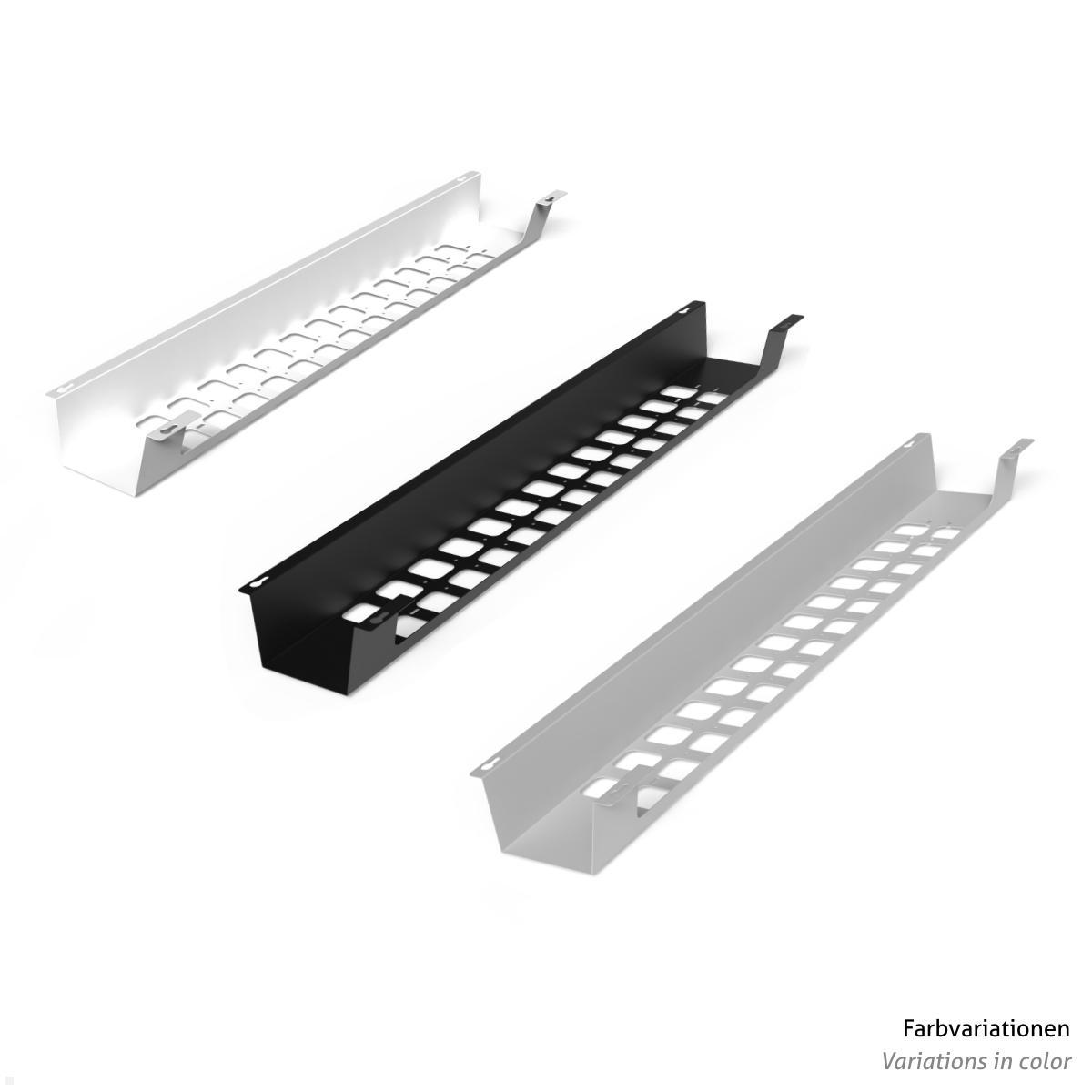 TecLines TKW003W Schreibtisch Kabelwanne horizontal 1000 mm, weiß Farbvariationen