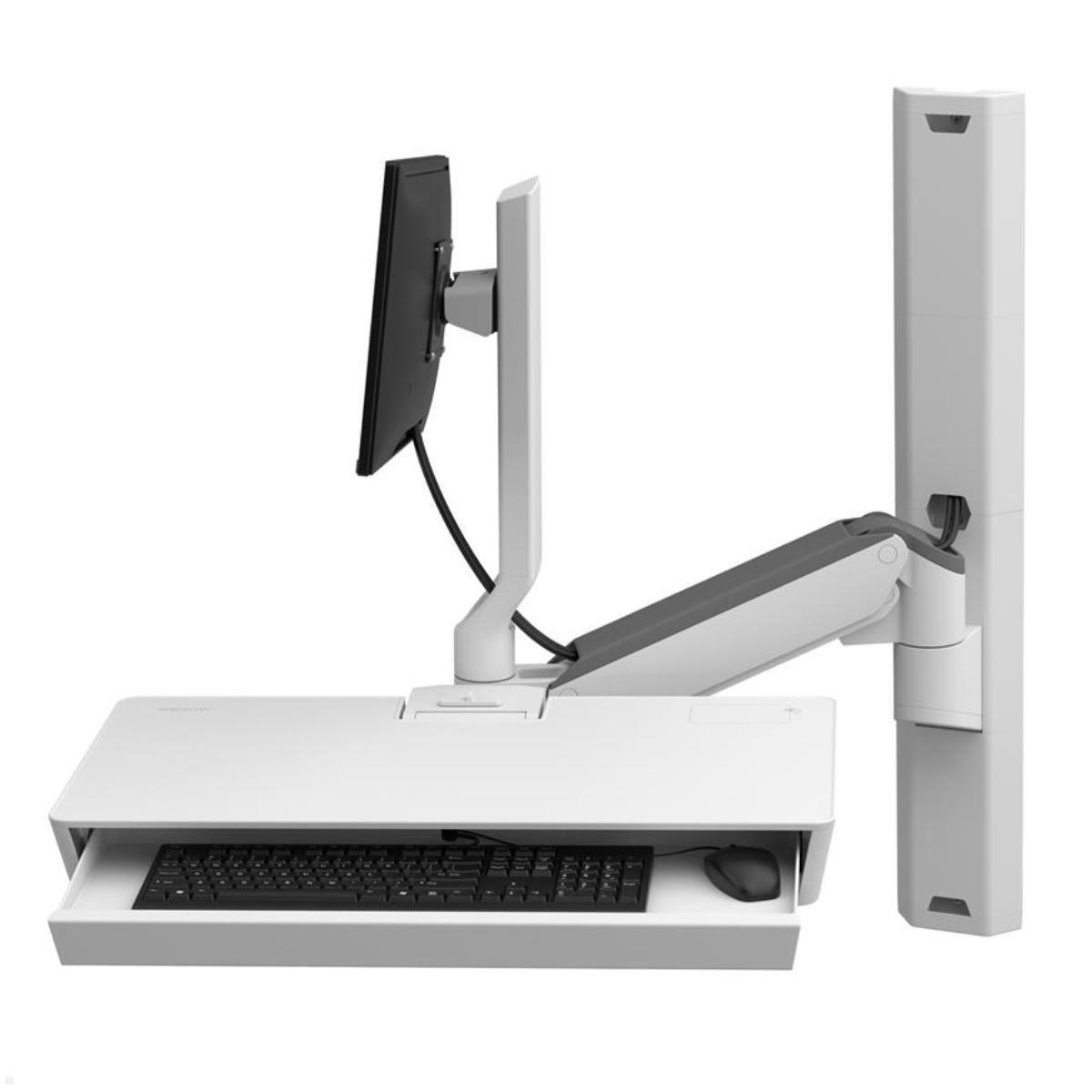 Ergotron CareFit Combo System Wandarbeitsplatz mit Arbeitsfläche (45-619-251), schwenkbar