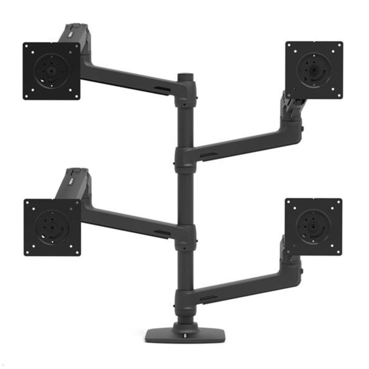 Ergotron LX Zubehör Erweiterung Monitorarm, schwarz (98-130-224), Option 4 Monitore