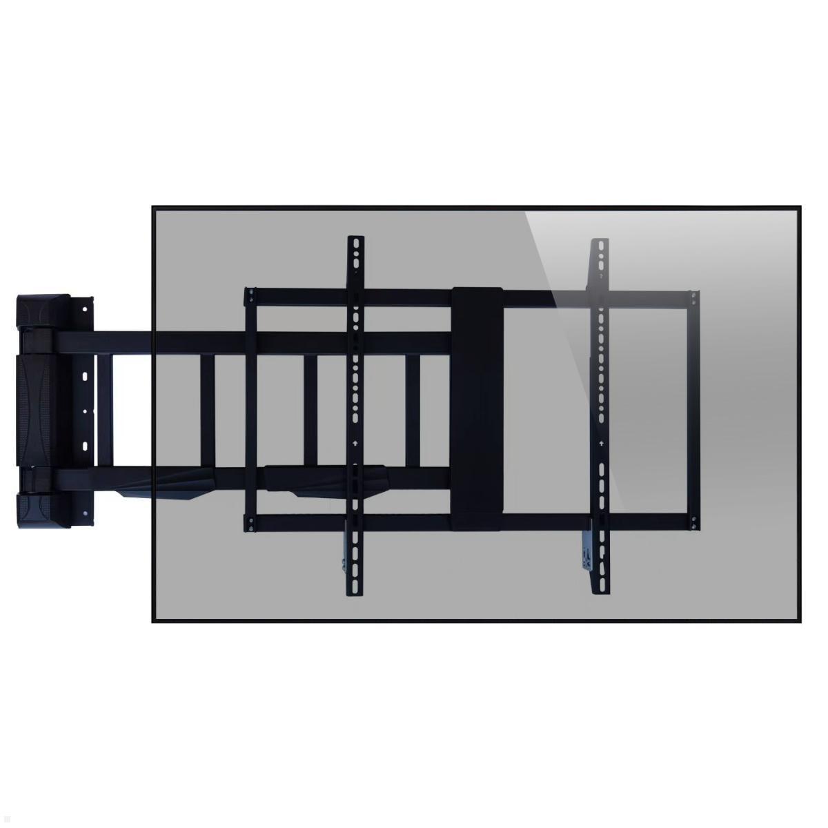 MonLines mySwing MSM10 elektrisch schwenkbare TV Wandhalterung 75 - 86 Zoll, schwarz