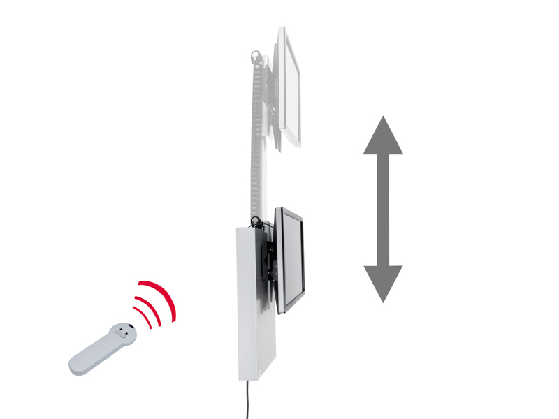 MonLines MLE675S myTVLift Wandhalterung elektrisch mit Einhausung, elektrisch höhenverstellbar