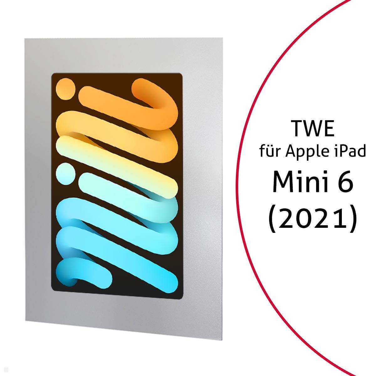 TabLines TWE109S Tablet Wandeinbau für Apple iPad Mini 6 (2021), silber