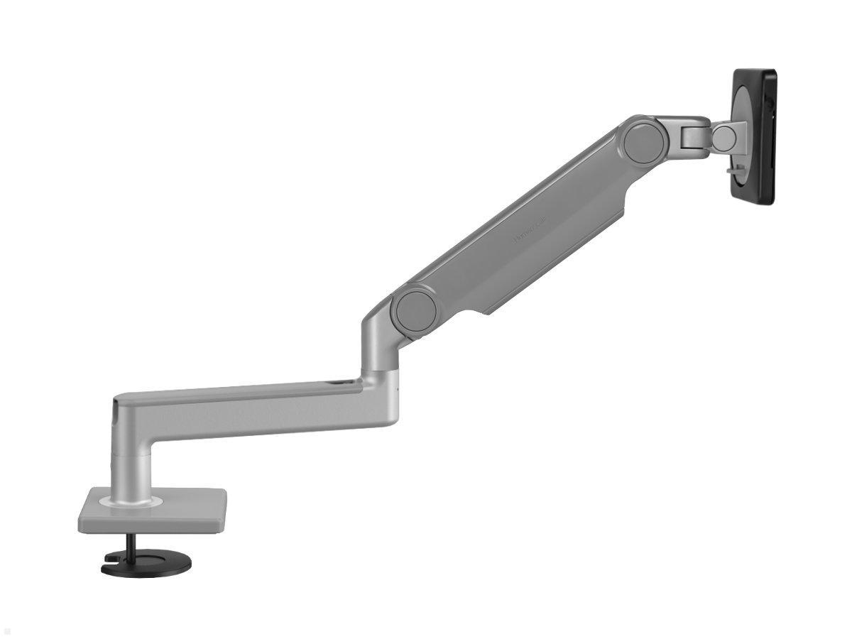 Humanscale M2.1 Monitor Durchtisch Monitorhalterung gerade, silber, Seitenansicht