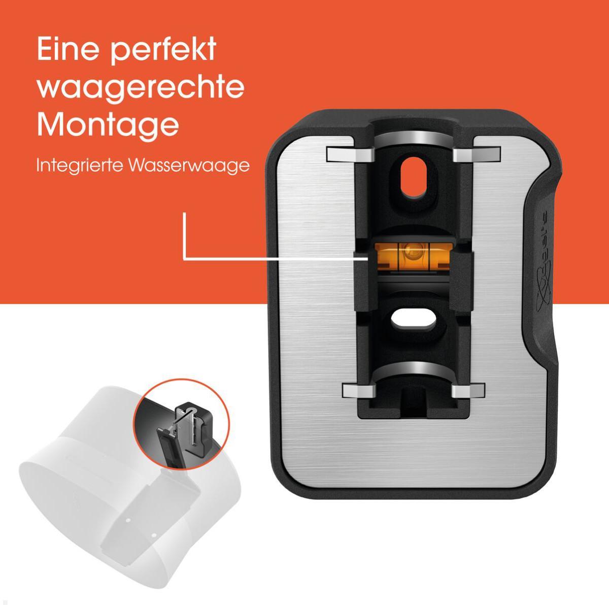 Vogels SWM 4131B Lautsprecher Wandhalterung für Sonos Era 300, schwarz, Wasserwaage