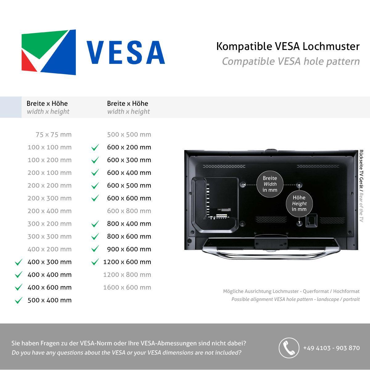 Neomounts PLASMA-M2600BLACK mobiler Monitorständer bis 120 Zoll, elektrisch, VESA Maß