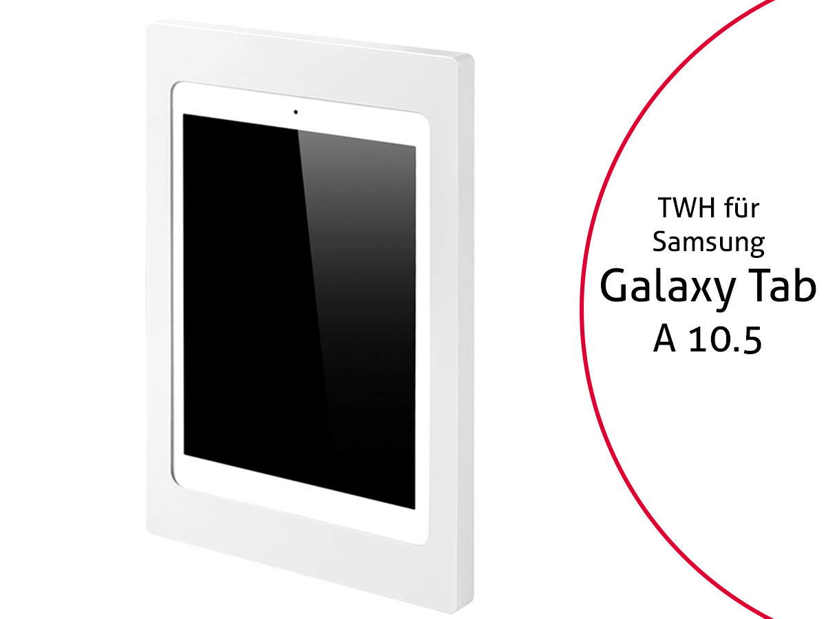 TabLines TWH024W Tablet Wandhalterung für Samsung Galaxy Tab A 10.5, weiß