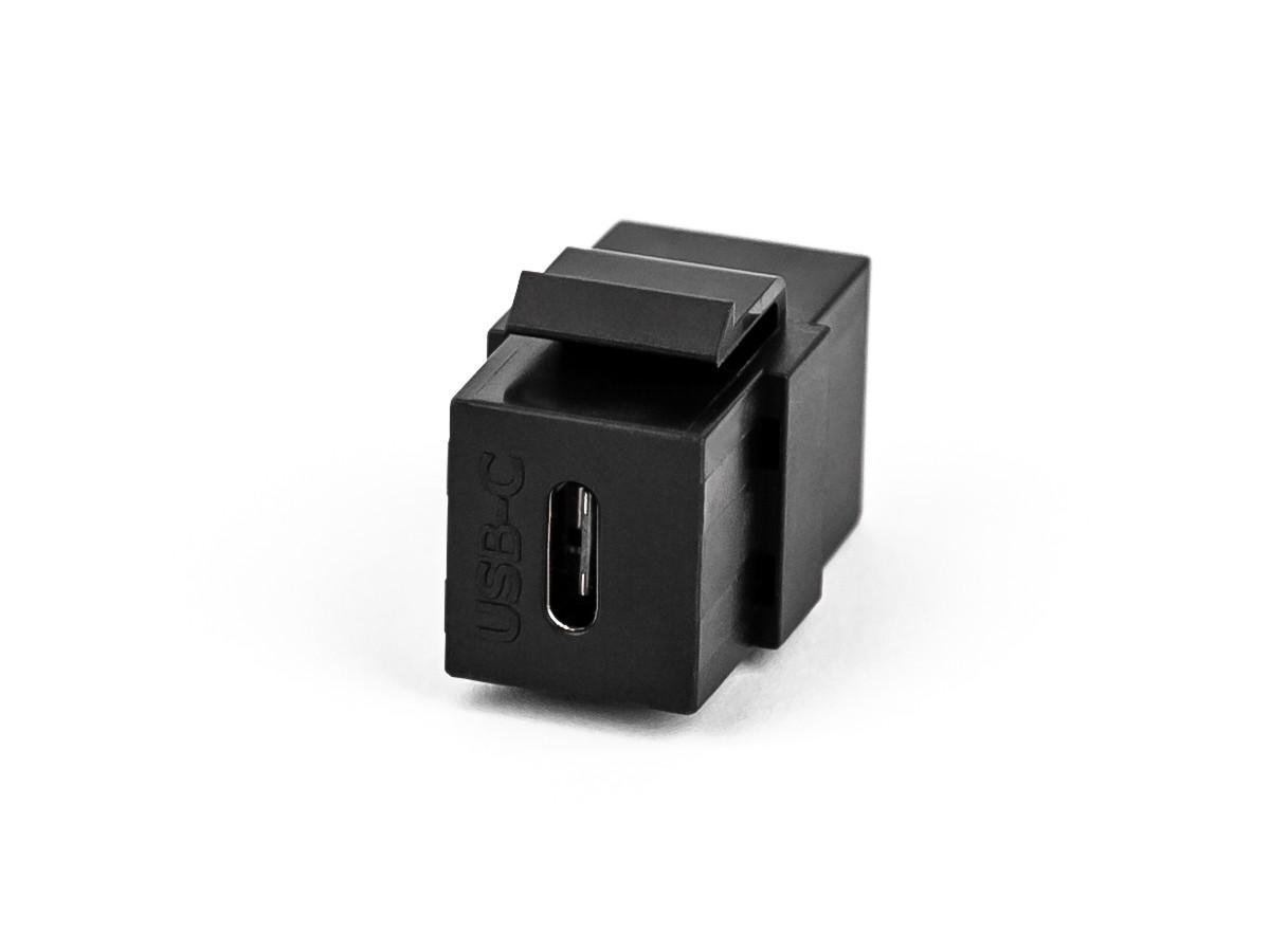 TecLines TKM003B USB-C 3.1 Keystone Modul, schwarz