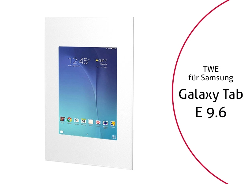 TabLines TWE030W Tablet Wandeinbau für Samsung Tab E 9.6 DS, weiß