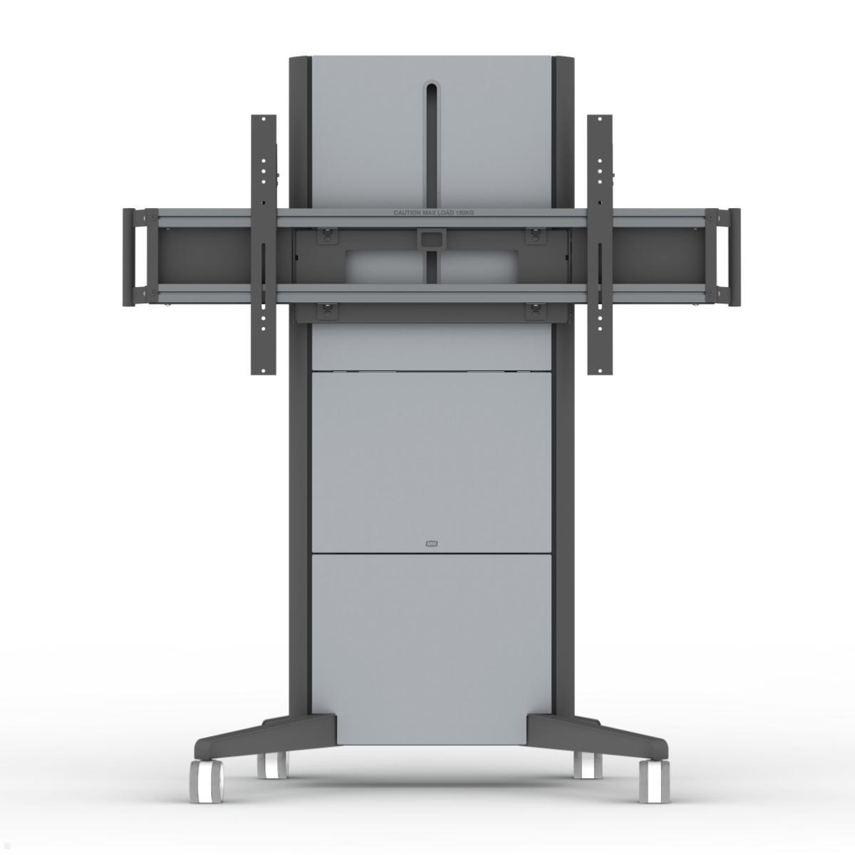 SMS Presence Mobiler elektrischer Monitorständer XL, höhenverstellbar (C5-31U007-2-C-0) Frontansicht