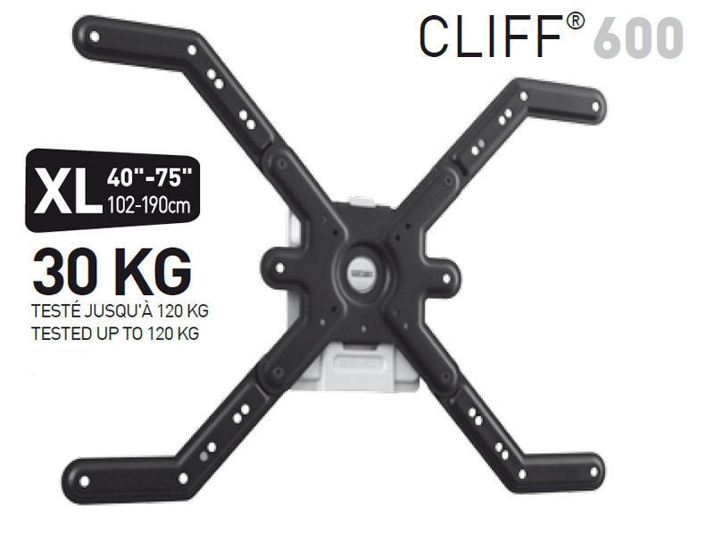 Erard CLIFF 600 starre Flachbildschirm Wandhalterung Tragkraft