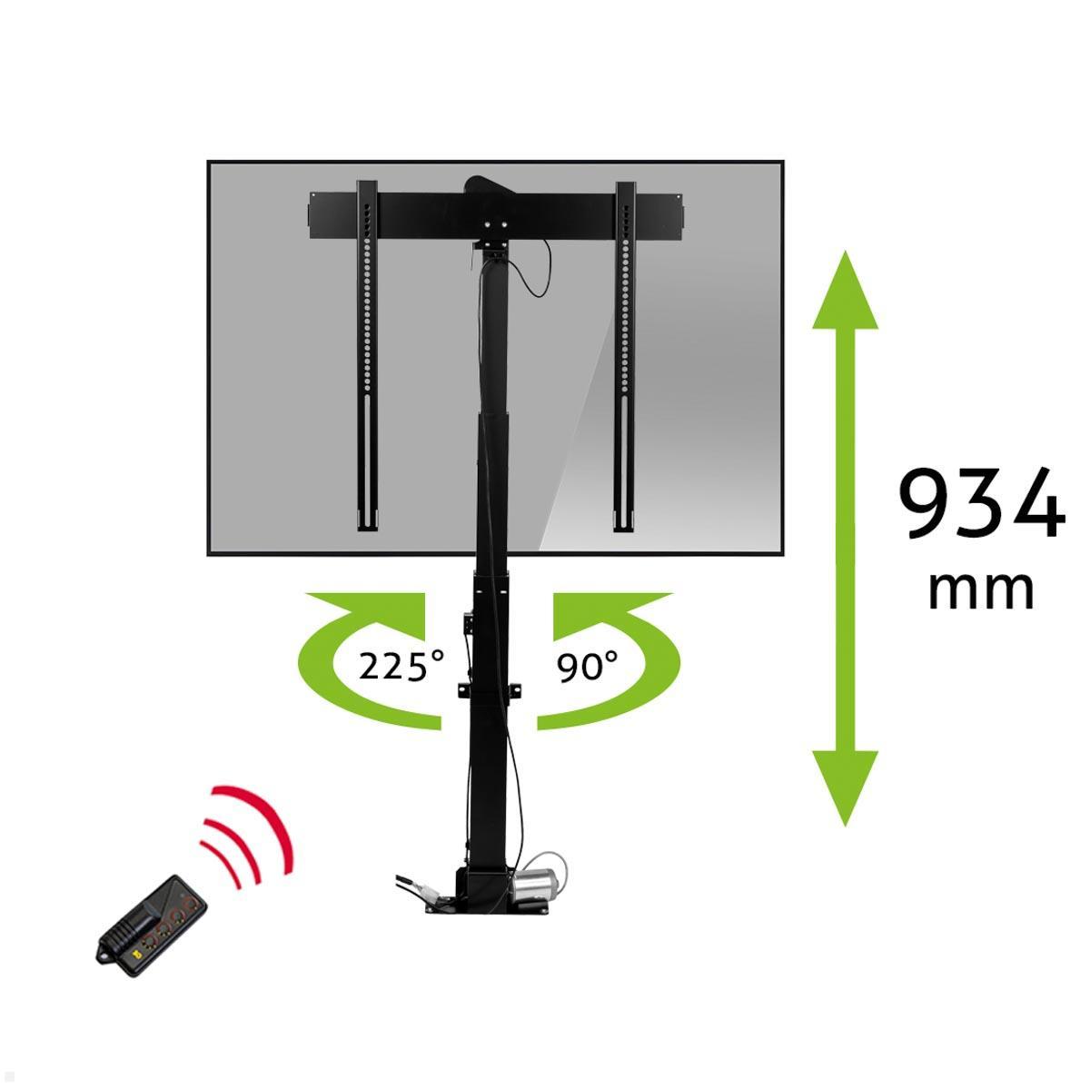 MonLines MLS011BSV Einbau TV Lift bis 70 Zoll, drehbar 225L / 90R, 934 mm Hub