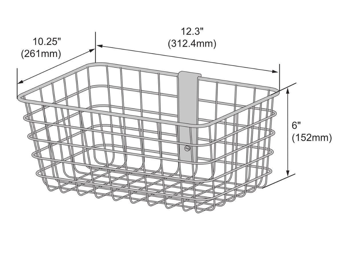 Ergotron Zubehör Drahtkorb für StyleView Wagen, klein (98-136-216) Abmessungen