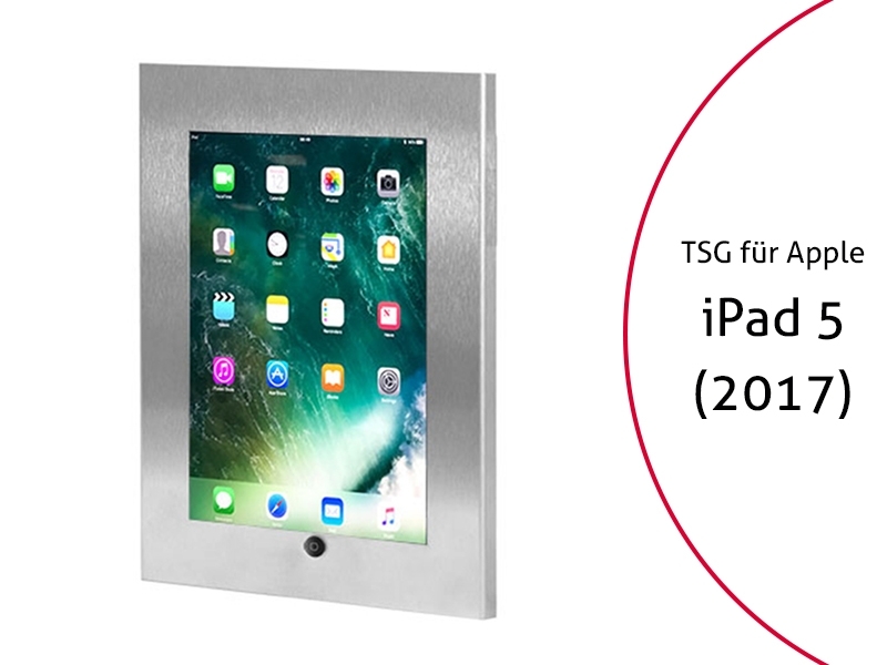 TabLines TSG042E Tablet Schutzgehäuse für Apple iPad 5 (2017), HB, Edelstahl