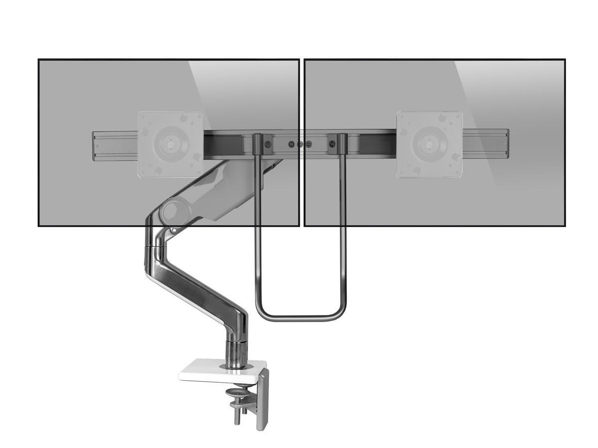 Humanscale M8.1 Dual Monitor Tischhalterung Klemme M81CMWBHW